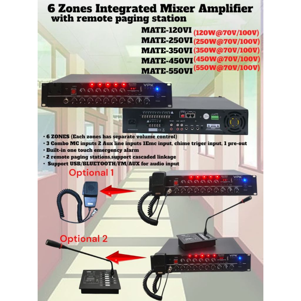 pilih variasi Ampli VPK PAS 120 MAX / 250 max / mic paging MAX 01 / max 02 / Mic Z 40 / mate 120 VI 