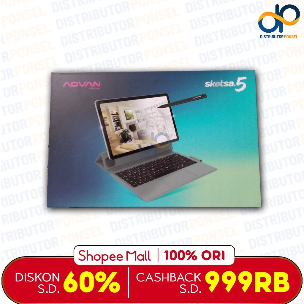Advan Tab Sketsa 5 8/128GB 2K Display 90Hz Helio G99 Sim Card 4G LTE Big Battery 8000mAh Support Key