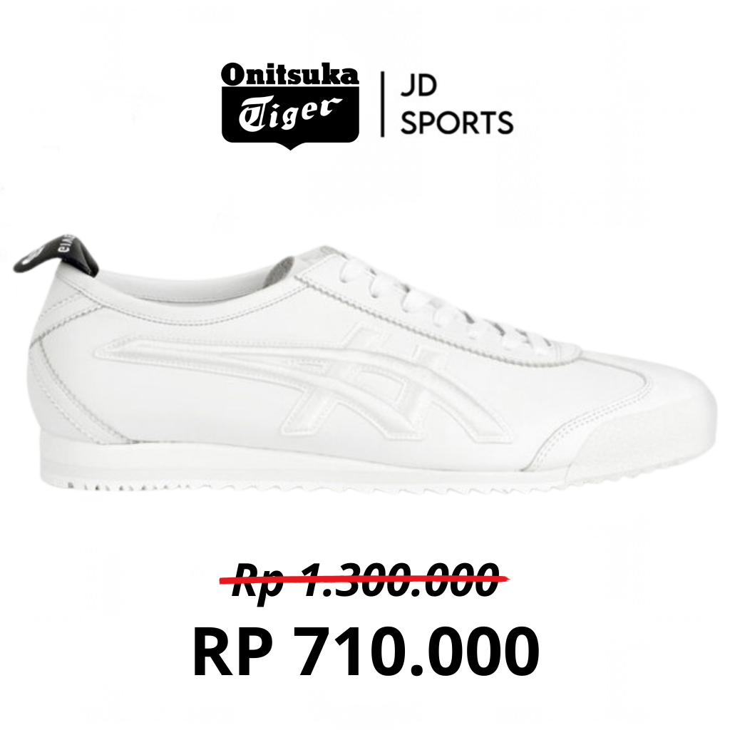 Sepatu Sneakers Givenchy x Onitsuka Tiger Mexico 66 All White Unisex Shoes