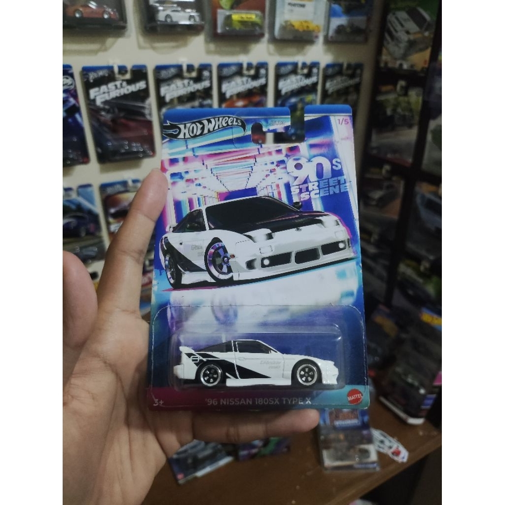 Hotwheels '96 Nissan 180SX Type X 90s Street Scene