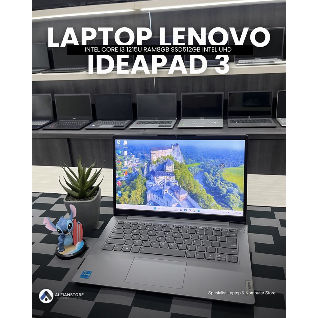 LAPTOP LENOVO IDEAPAD 3 INTEL CORE I3 1215U RAM8GB SSD512GB