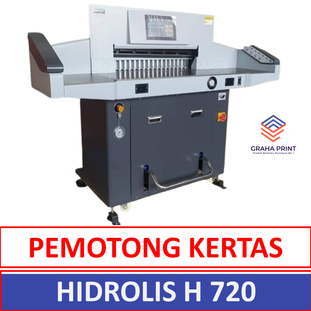 INNOVATEC Mesin Pemotong Kertas Hidrolis H 720 - Alat Potong Kertas Digital Elektrik Otomatis 70 Cm