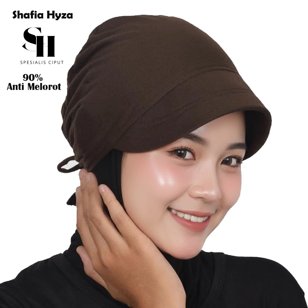 SH-Ciput Topi Jilbab PET Tali Bahan Kaos Inner Dalaman Kerudung Hijab