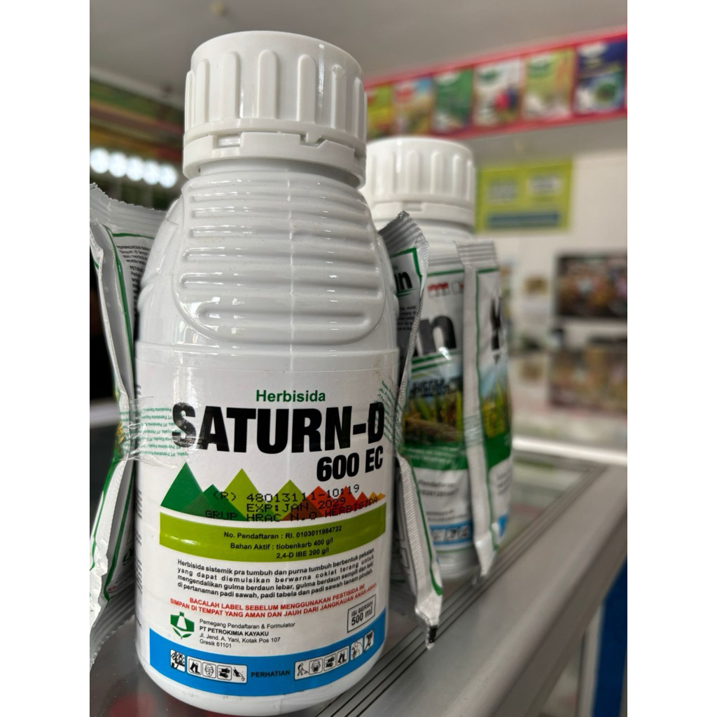 Saturn-D 600EC 500ml Herbisida Sistemik Pra Tumbuh dan Purna Tumbuh