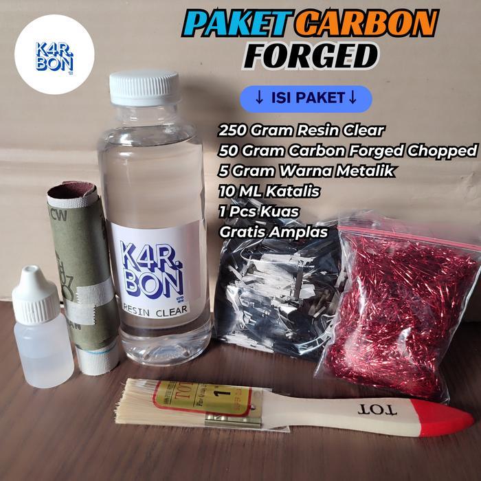 Paket Serat Carbon Forged Asli