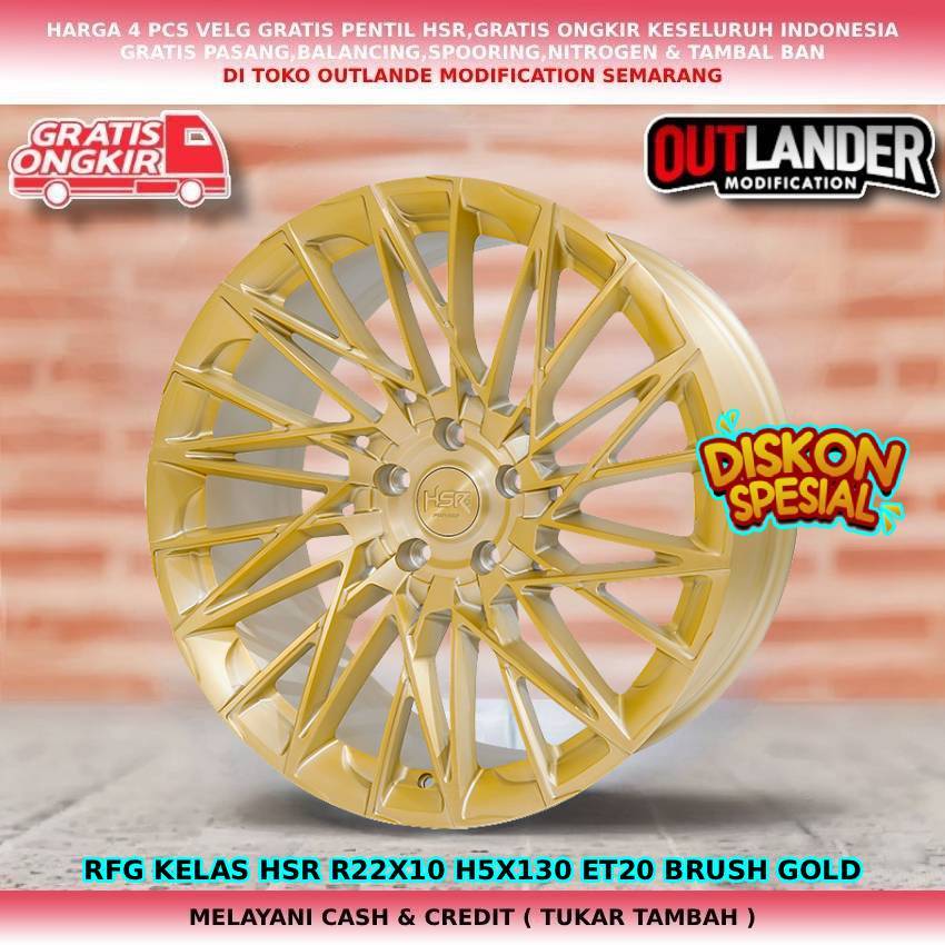 VELG MOBIL RACING R22 PCD 5X130 UNTUK MOBIL PORSCHE MERCY W463 AUDI R8 PAGANI DLL