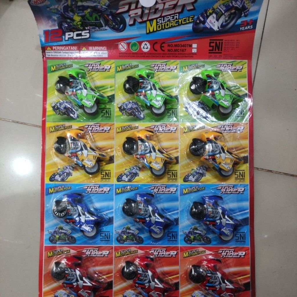 Mainan motor rossi MC167