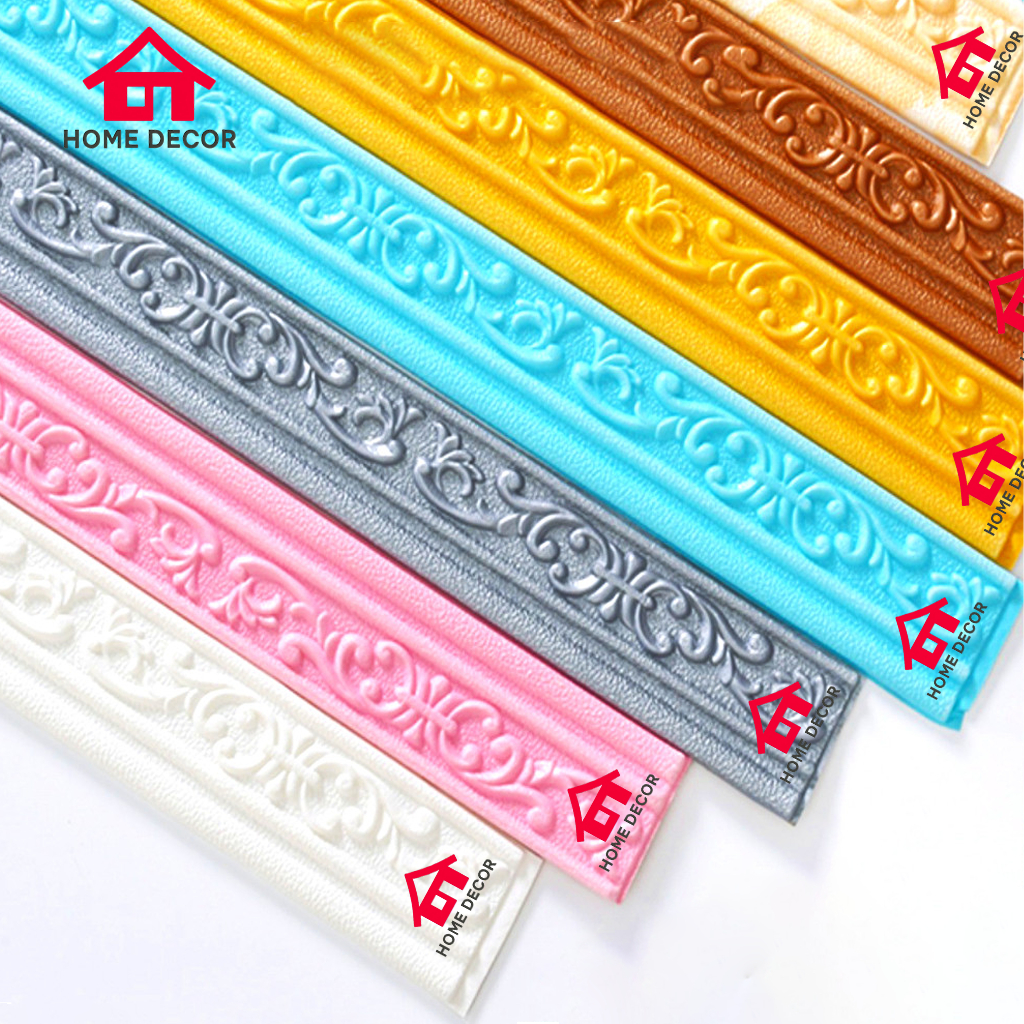 Home decor - Wall Border List / Wallborder Foam 3D  2.3Meter /Walpaper List Foam Stiker Dinding / Li