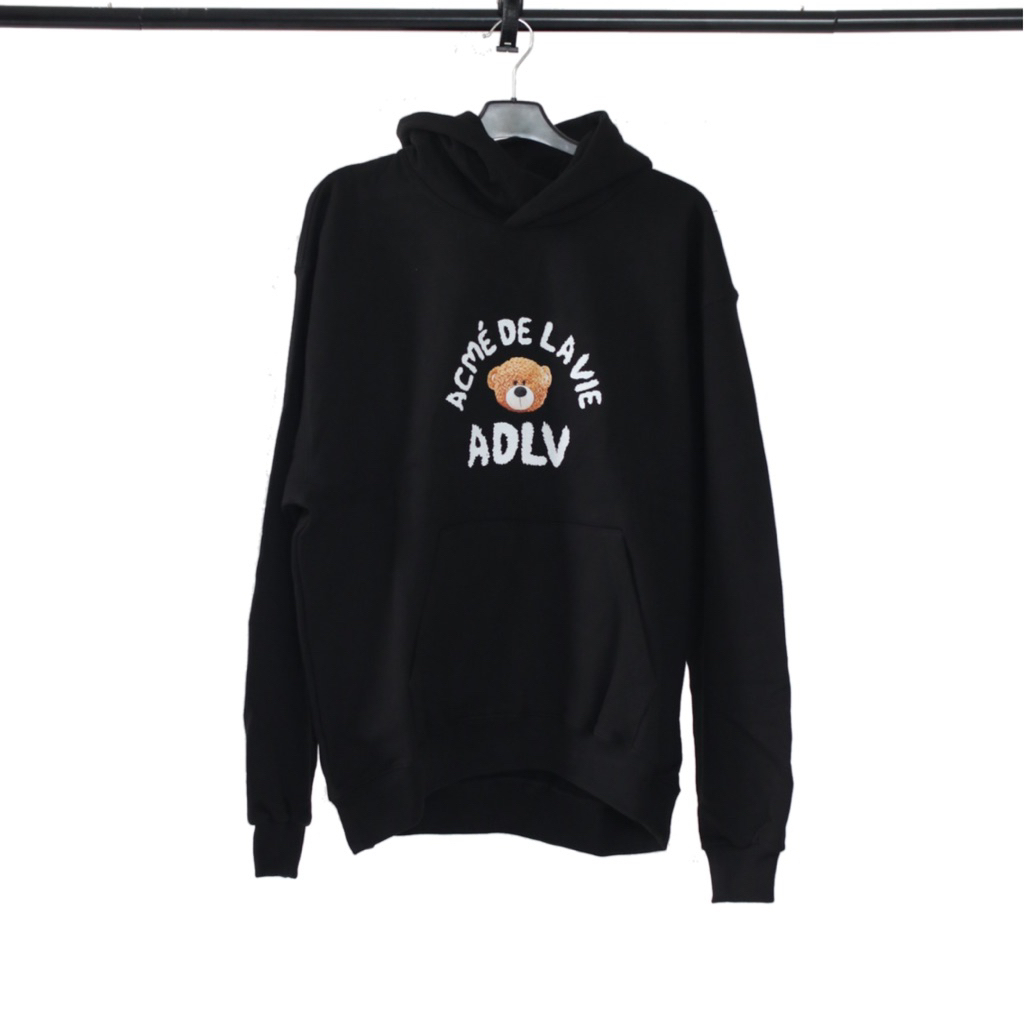 ADLV BEAR BLACK HOODIE (100% Original)