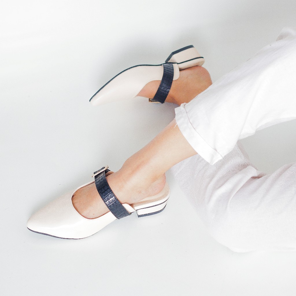 Vera Mules Heels Hak 3cm Big Size 37-45