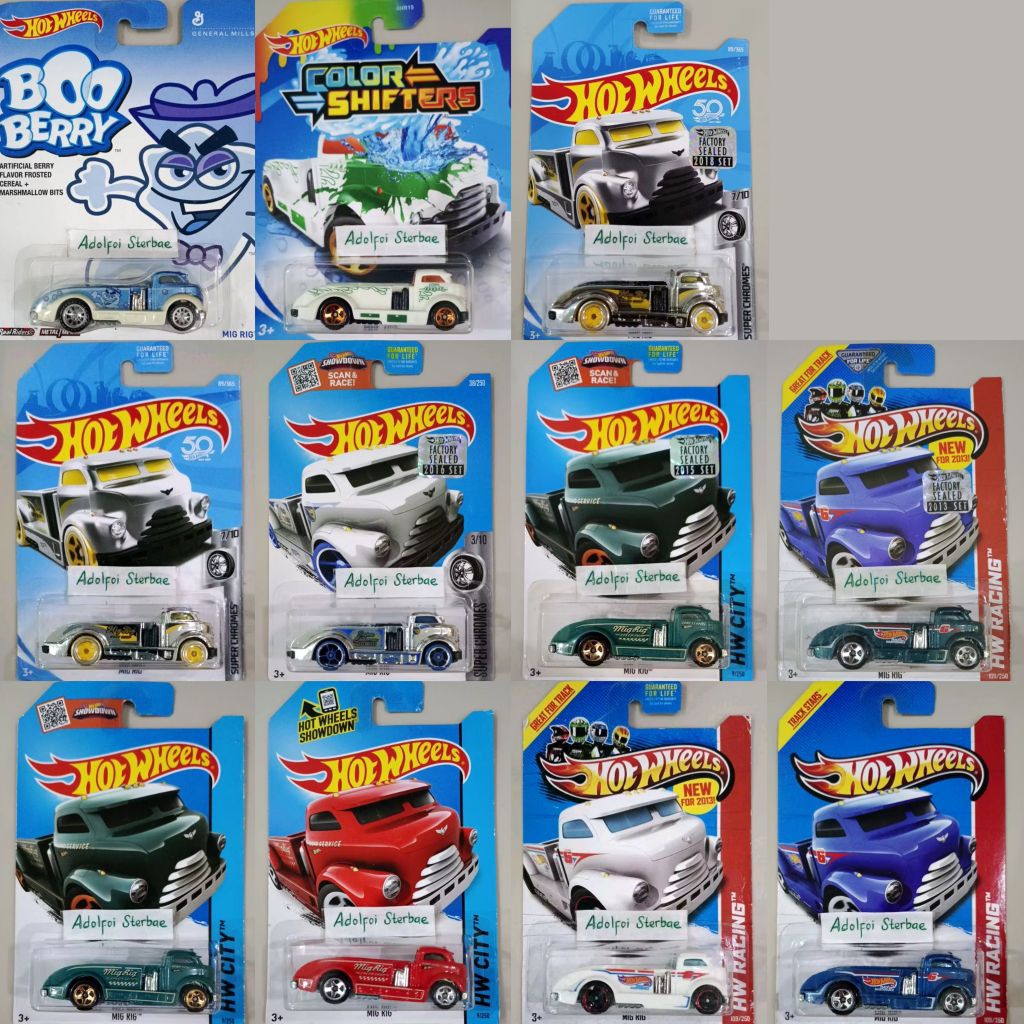 hotwheels hot wheels mig rig color shifters super chromes silver th reg factory sealed hw city racin