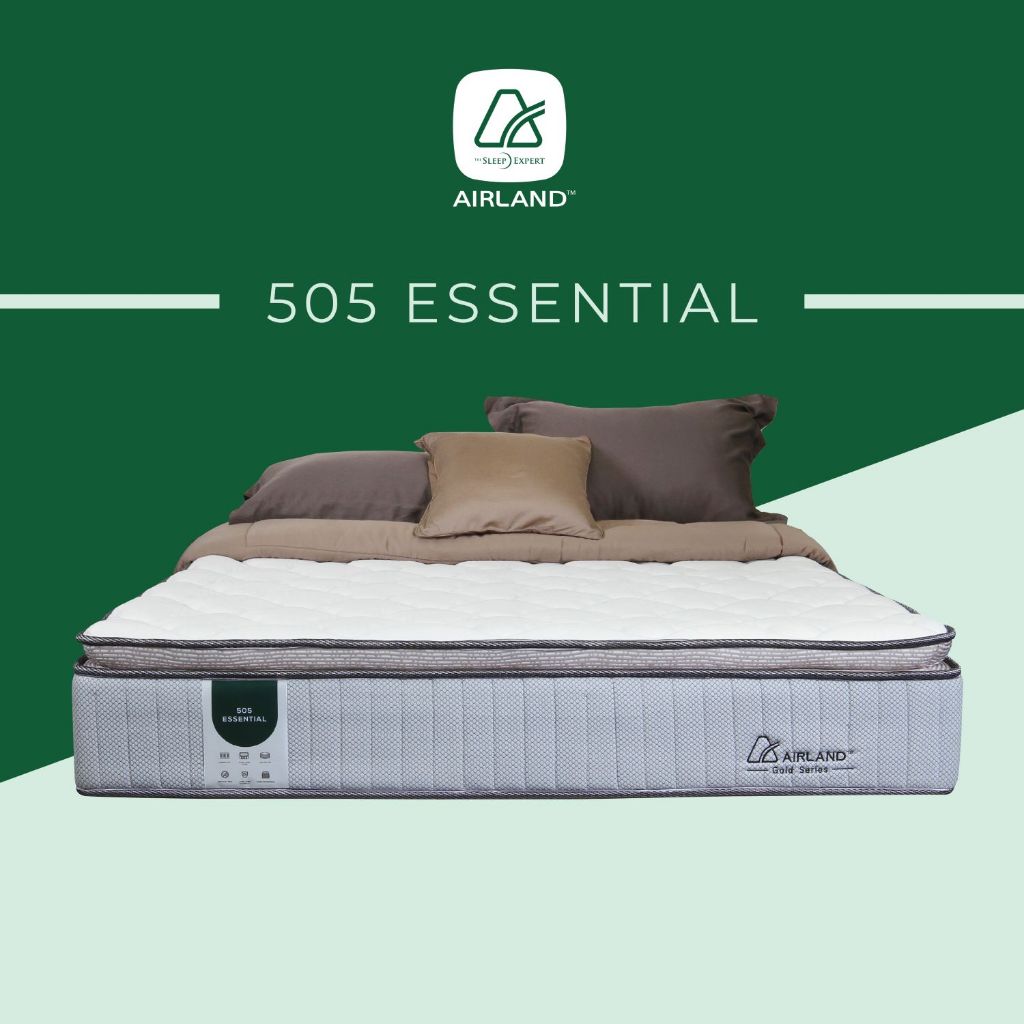 Airland 505 Essential Kasur Spring Bed Mattress Pillow Top Medium Soft Free Bantal