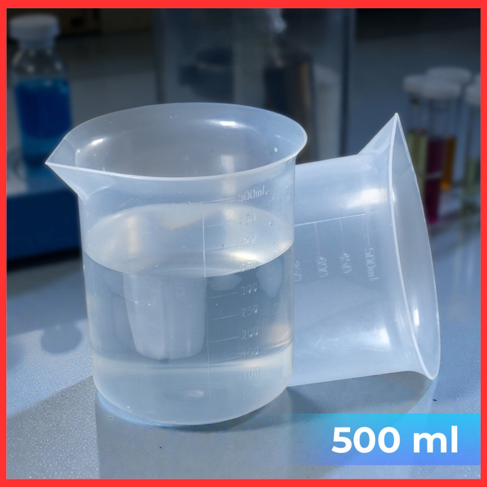 Gelas Ukur Plastik Dapur Laboratorium Measuring Cup 500ml