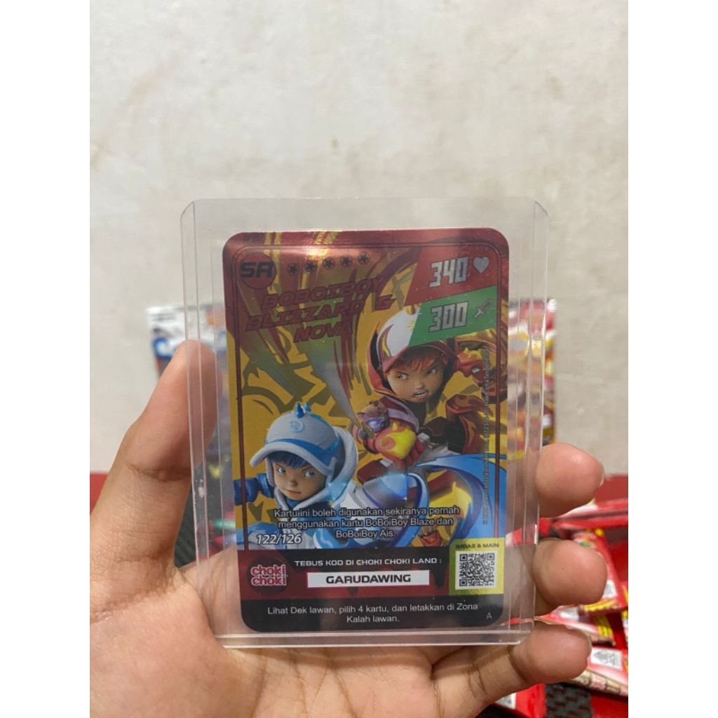 KARTU CHOKI CHOKI X BOBOIBOY NOVA & BLIZZARD