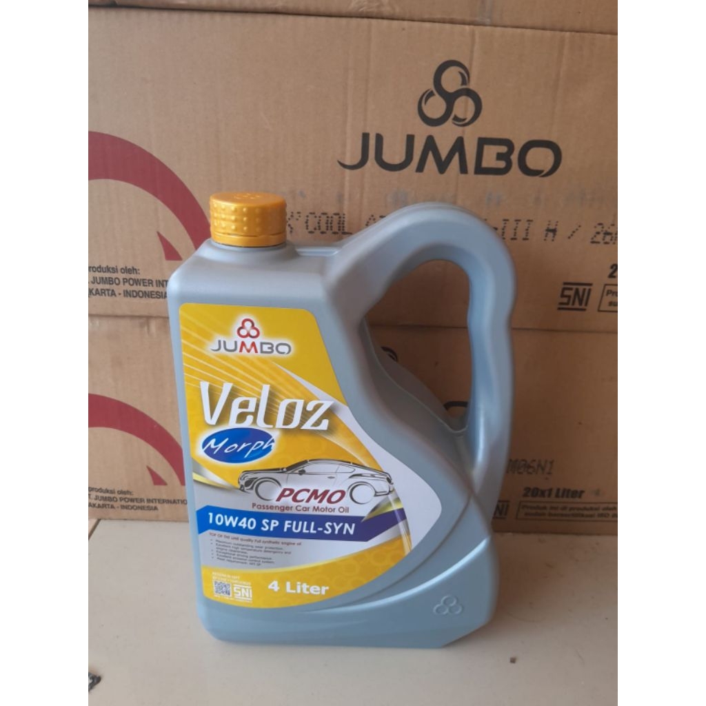 OLI MESIN JUMBO VELOZ 10W40 FULLSYNTETICH 4 LITER