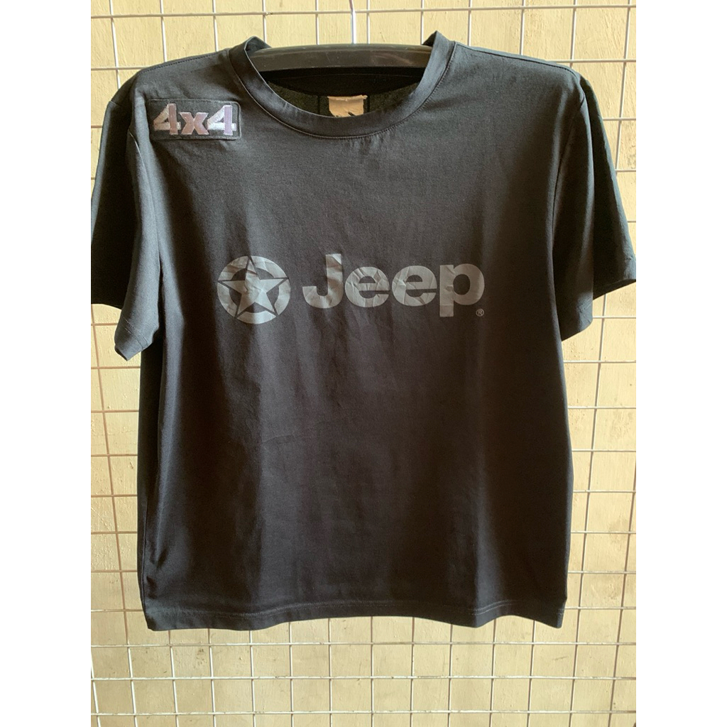 KAOS JEEP 4X4 OFFROAD PRIA ORIGINAL - T-SHIRT JEEP LOGO BLACK