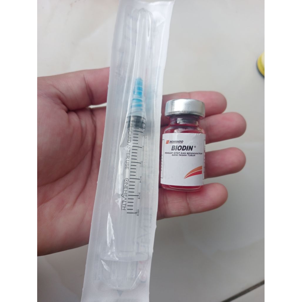 BIODIN 5 ml obat sakit lemas ngebrok untuk ternak kambing sapi kucing dan kelinci