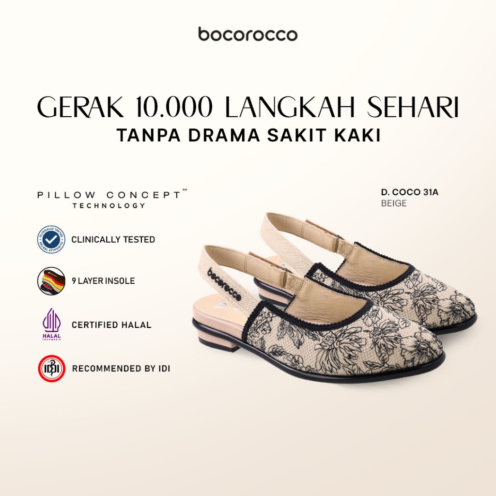Bocorocco D. Coco 31A Beige - Sepatu Sandal