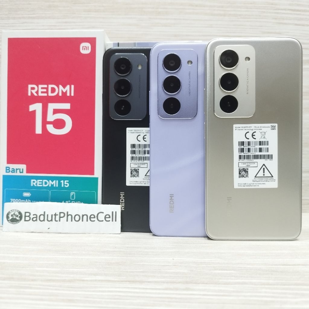 REDMI 15 8/256GB HANDPHONE SECOND BEKAS FULLSET