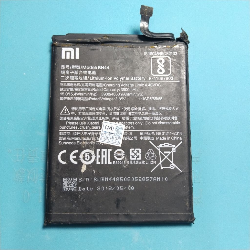 BATERAI ORI COPOTAN BN44 Xiaomi Redmi 5 Plus (Redmi 5+)