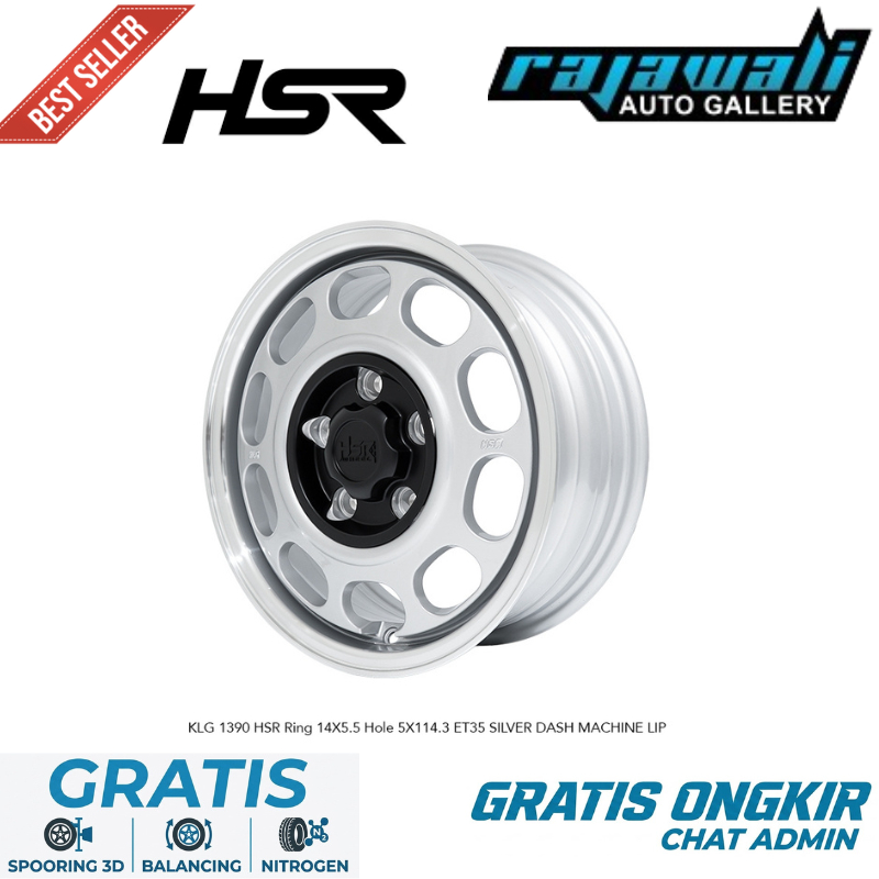 Velg Klg Hsr Ring 14 Buat Mobil Granmax Kijang Kuda L300 Luxio Apv Dll HSR KLG R14 Pcd 5x114,3