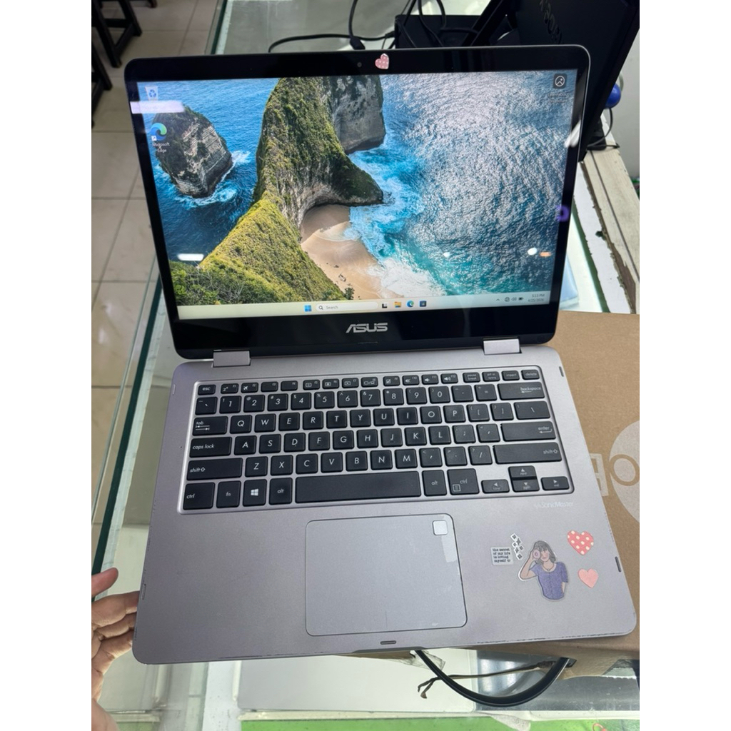 LAPTOP ASUS VIVOBOOK FLIP 2in1 / 14" touchscreen intel celeron N4020 ram 4/256gb bekas