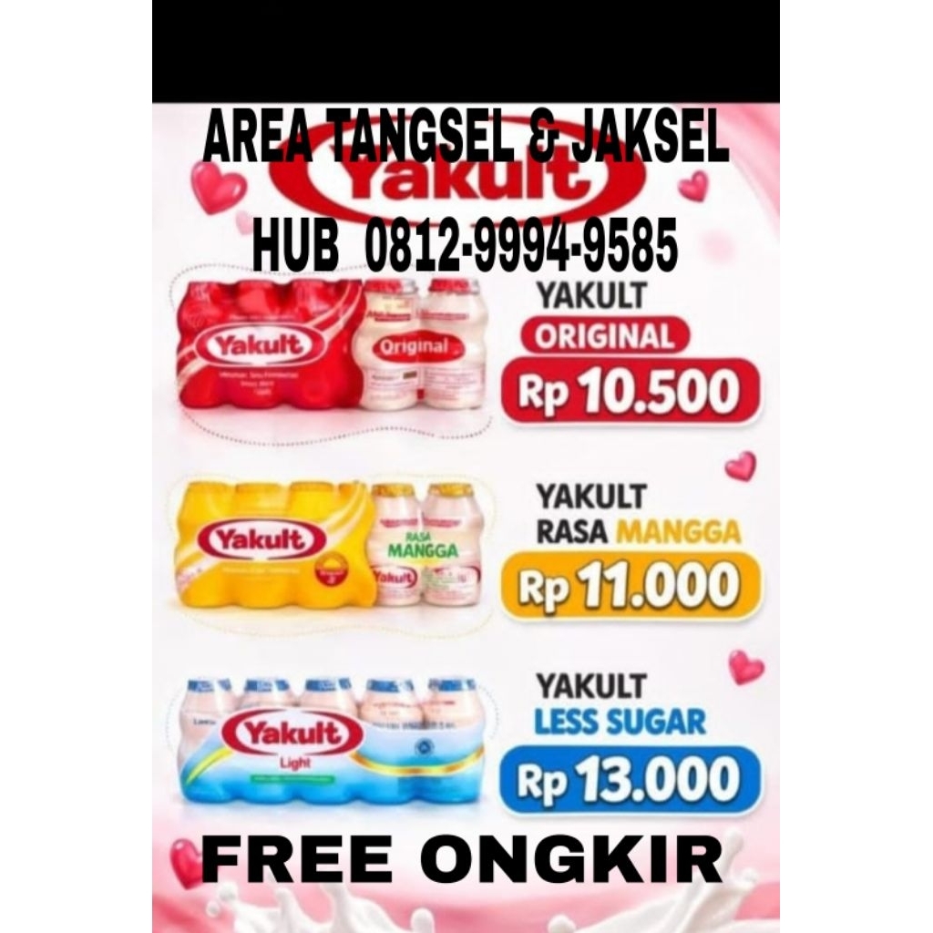 yakult 1 ball ( 50 botol ) FREE BUBLE N KARDUS PACKING JABODETABEK