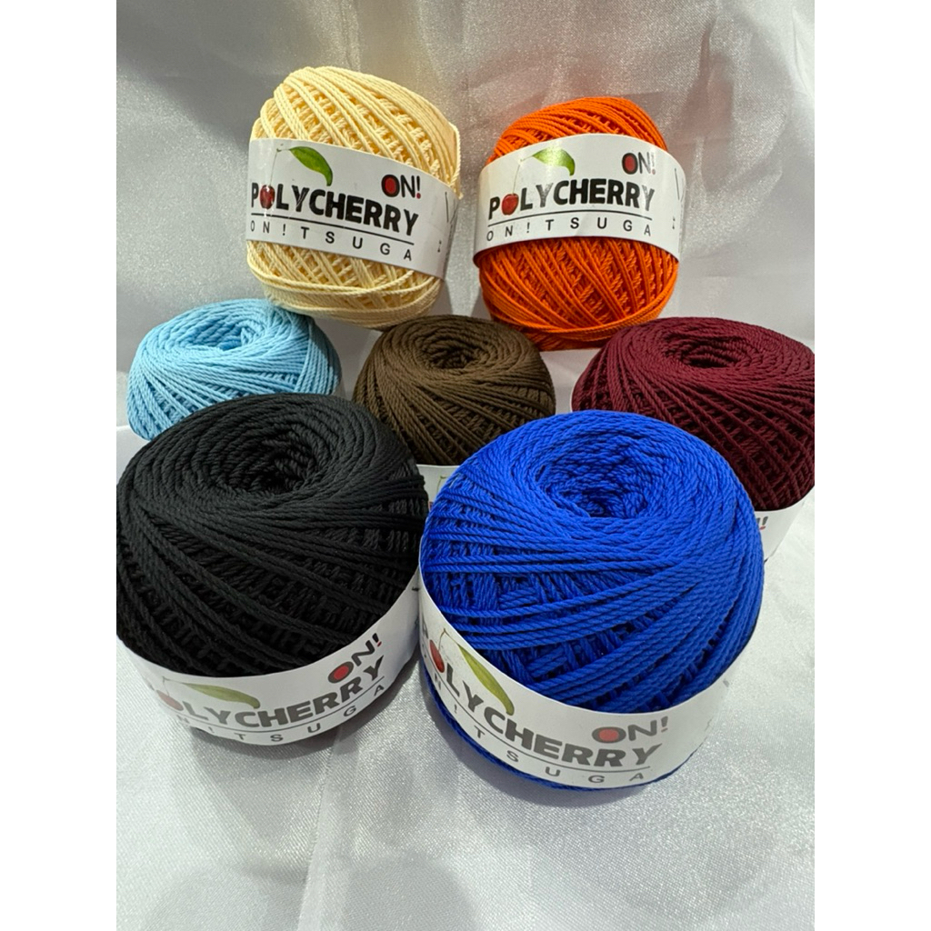 Benang Rajut Polycherry Polyester/Benang Rajut Polyester/Benang Licin Terstruktur