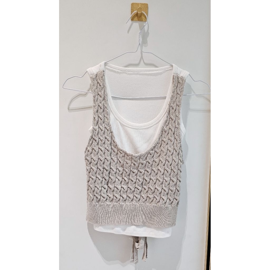 Zara two tone top (Preloved like New)