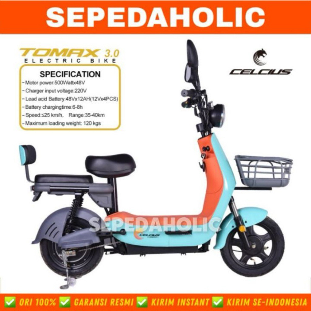 Sepeda Listrik Celcius Tomax 3.0