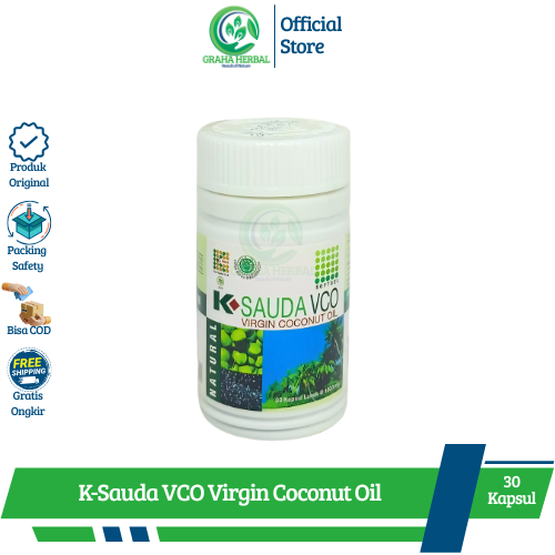 K-SAUDA VCO Virgin Coconut Oil Isi 30 Kapsul Original K-Link I VCO Klink Plus Habbatussauda