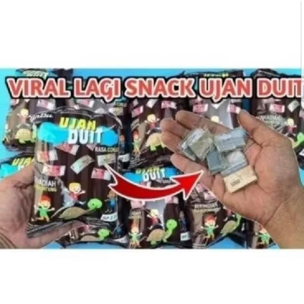 Snack undu/capten ciki chiki ujan hujan duet duit berhadiah viral uang tunai HARGA PERBIJI