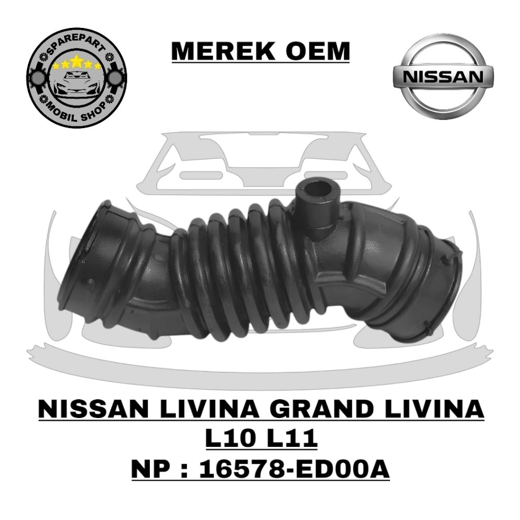 Selang Hawa Filter Udara Nissan Livina Grand Livina L10 L11 1500 Cc
