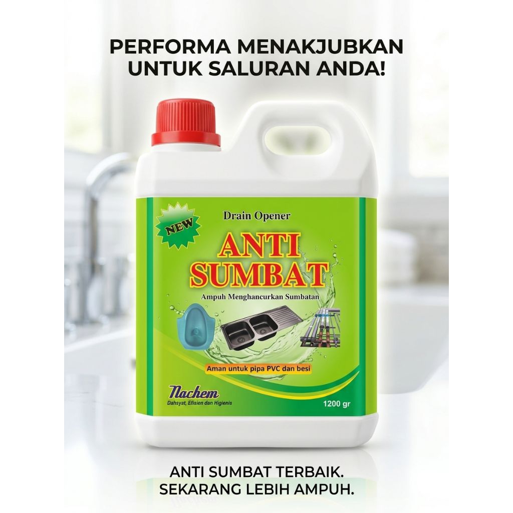 Anti Sumbat Nachem 1200gr - Ampuh Hancurkan Sumbatan di Saluran Air