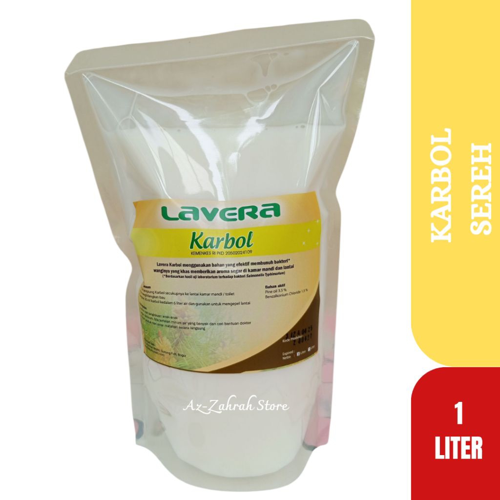 Karbol Sereh Lavera 1 Liter Refill | Pembersih Lantai Sereh
