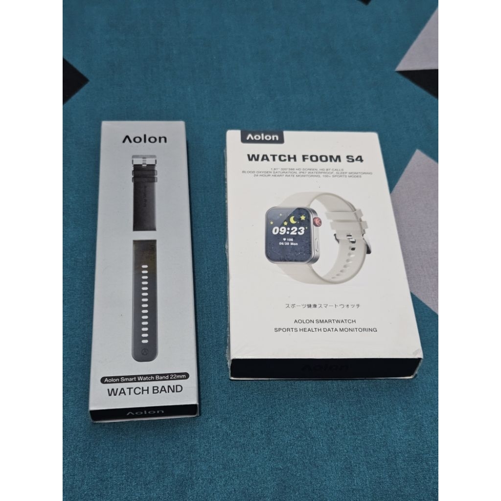 Aolon Foom S4 Smartwatch Original bonus strip hitam BARU mantap