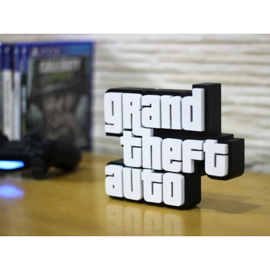 Dekorasi Meja Gaming Logo Ikonik – Display Gamer Keren dan Ekslusif