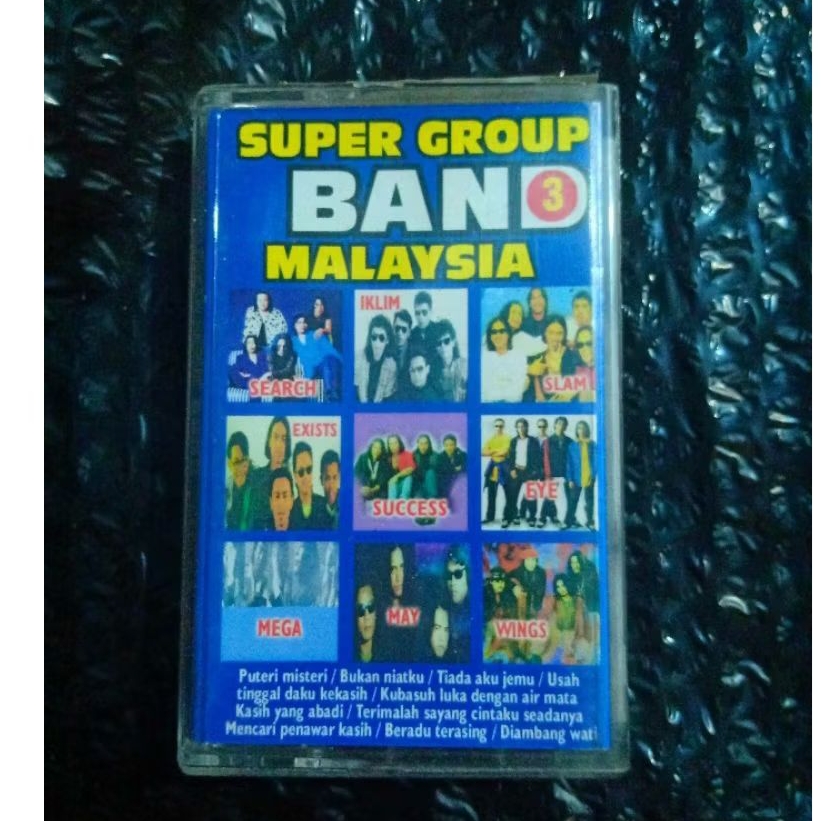 Kaset Super Group Band Malaysia Vol.3 (Mulus ) / Search, May, Wings, Iklim dll