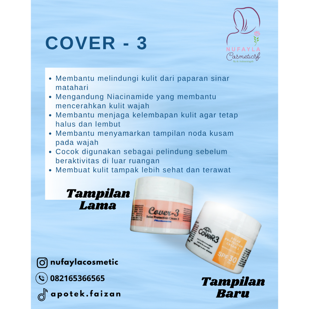 Cover-3 Solar Protection Cream 3 Niacinamide 10 g