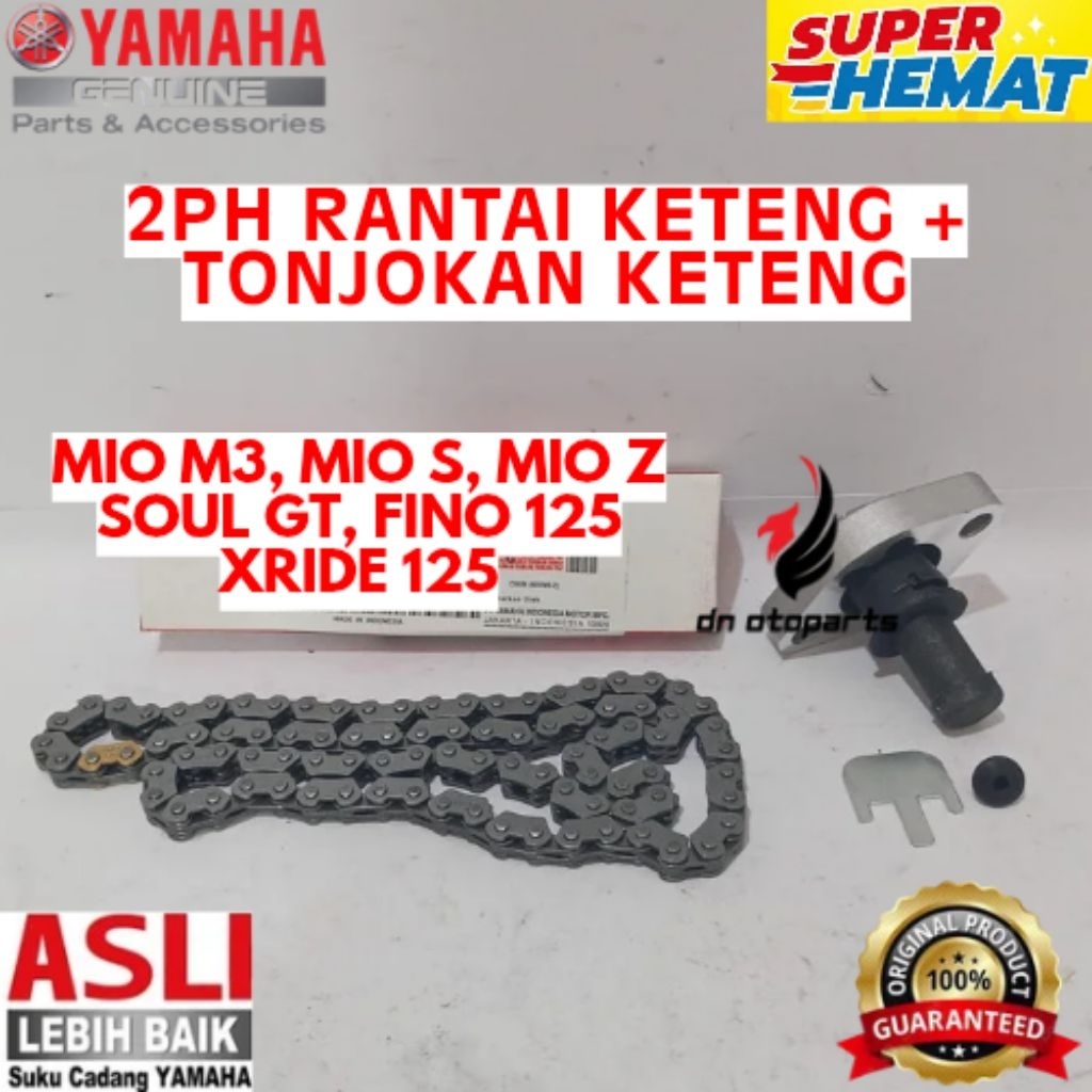 RANTAI KETENG + TONJOKAN KETENG ORIGINAL HONDA KODE 2PH, RANTAI KETENG + TONJOKAN KETENG MIO M3, RAN