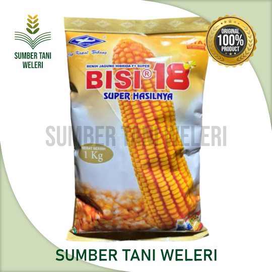 BENIH JAGUNG BISI 18 - BENIH JAGUNG HIBRIDA - 1 KG - PT BISI INTERNATIONAL TBK CAP KAPAL TERBANG