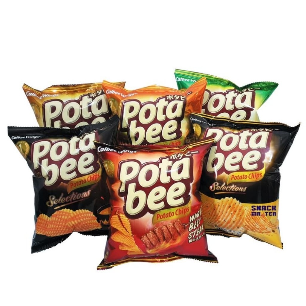 SNACK POTABEE 68 GRAM BLACK TRUFFLE AYAM BAKAR SPICY BBQ BEEF KENTANG JUMBO GRILLED SEAWEED RUMPUT L