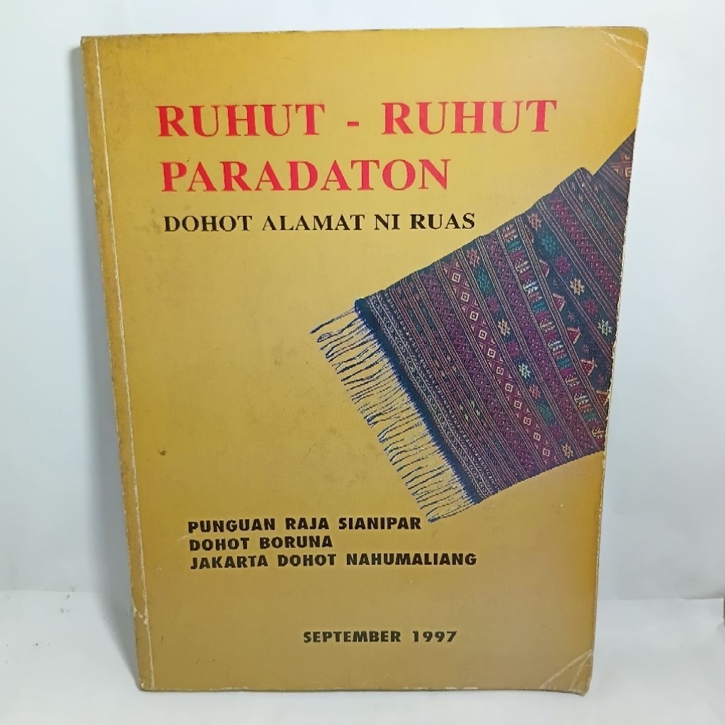 RUHUT - RUHUT PARADATON DOHOT ALAMAT NI RUAS JAKARTA 1997