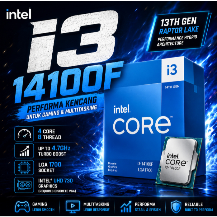 Intel I3 14100f Garansi 3 Tahun