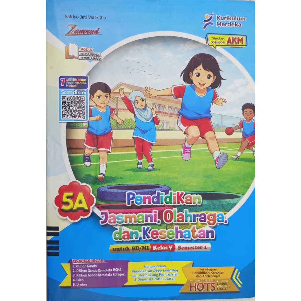 LKS PJOK SD MI KELAS 5 SEMESTER 1 KURIKULUM MERDEKA 2026-2027 TERBARU