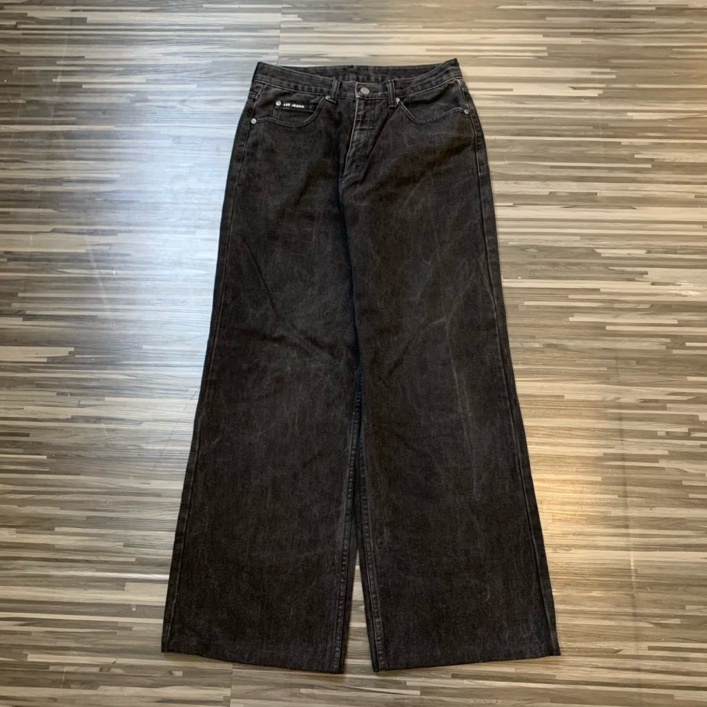 celana panjang denim pants baggy jeans LEE black washed second original