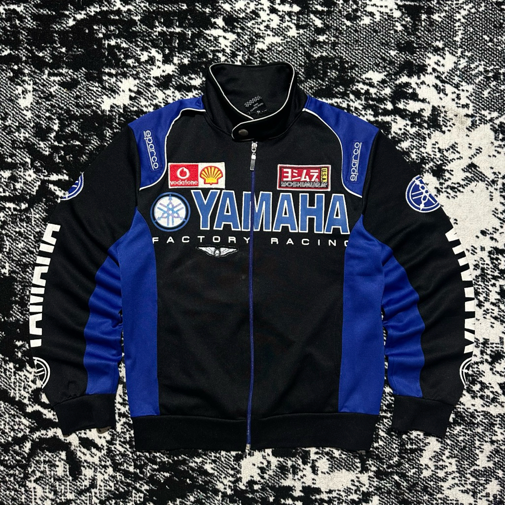 Jacket Motor Yamaha Vintage Y2K Colorblock Racing