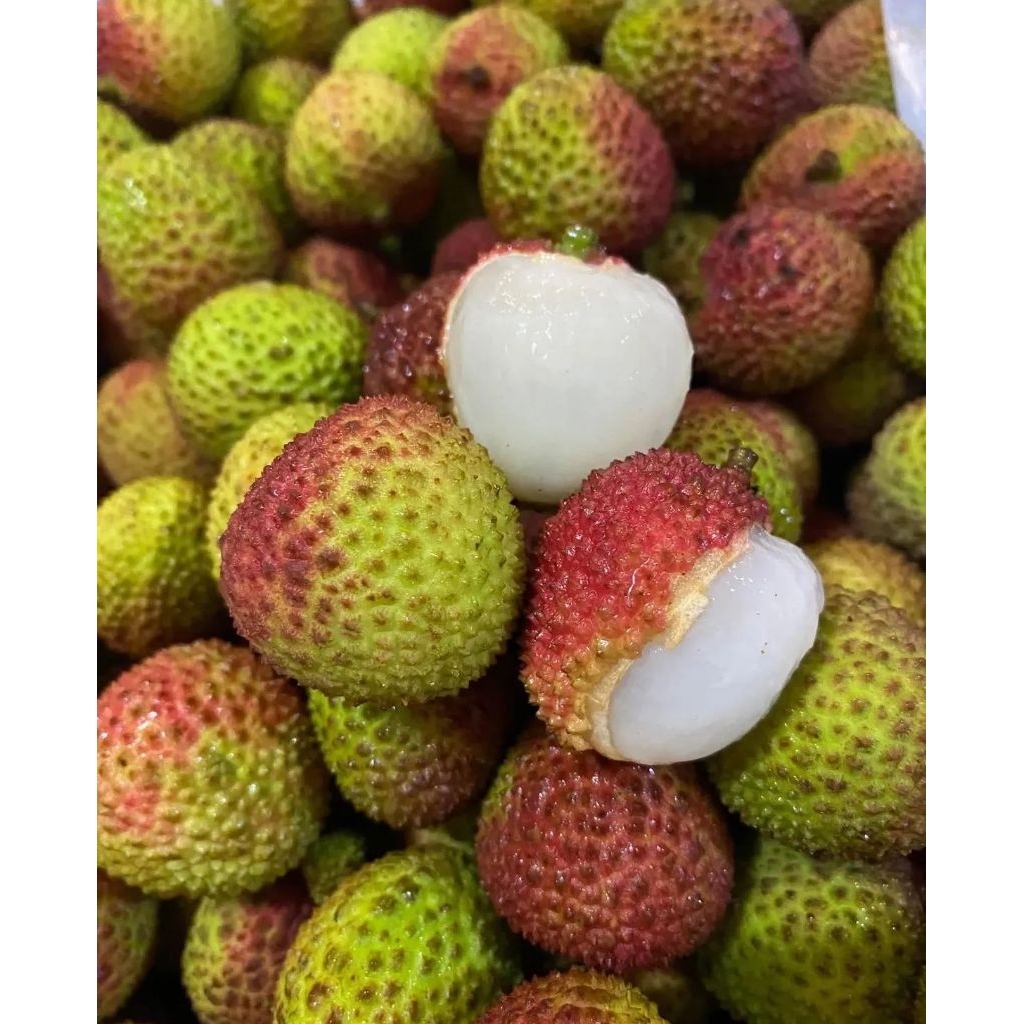 Leci Madu Hijau Manis Segar 1000 Gram