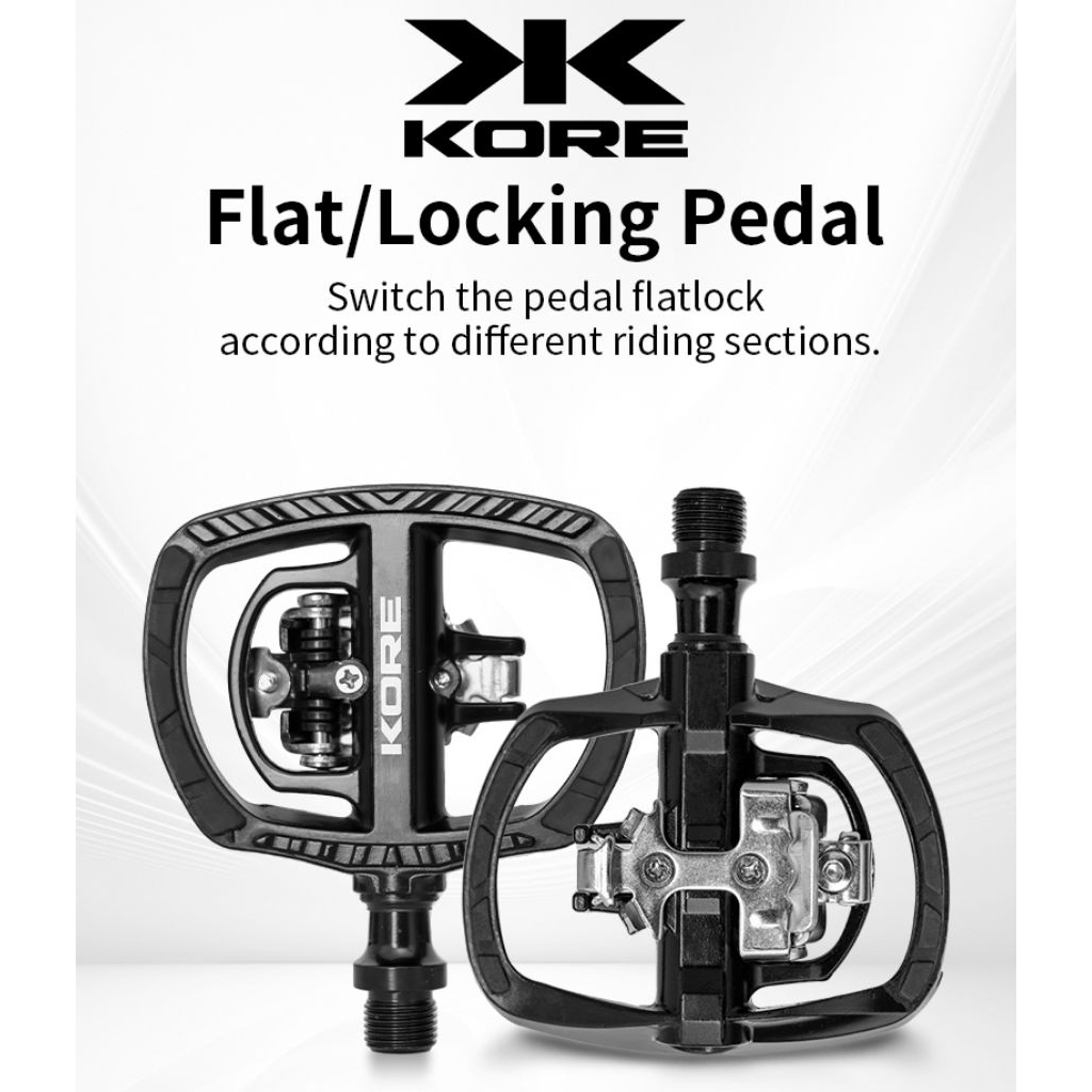 Pedal Cleat MTB Gravel Commuter Merk Kore Kondisi Baru 100% lengkap dengan Cleat