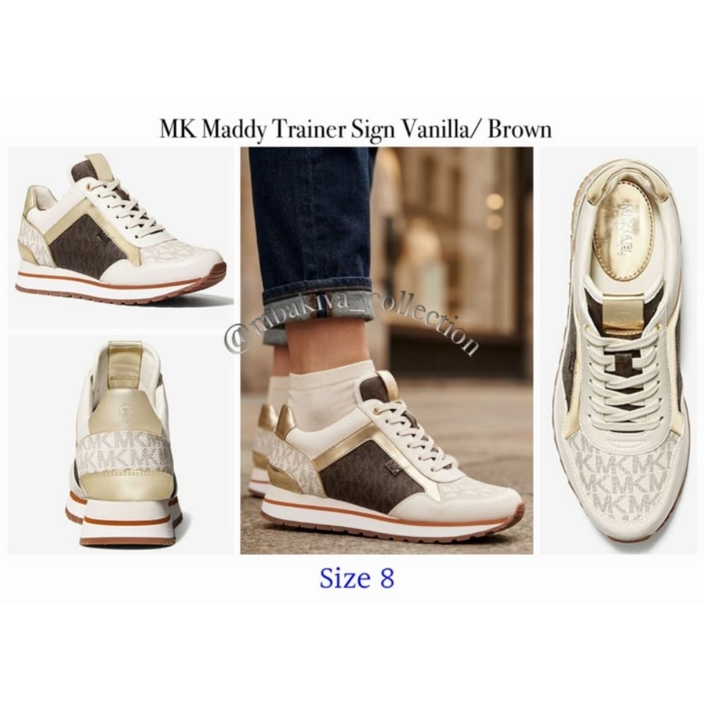 MK Maddy Trainer Sign Vanilla/Brown